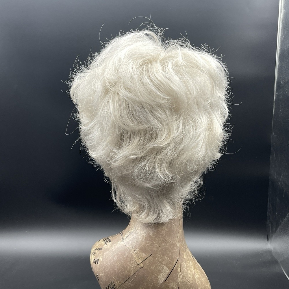 Gabor Flexlite Short‎ Layered Platinum Blonde Wig Monofilament Cap Wig - Picture 4 of 12